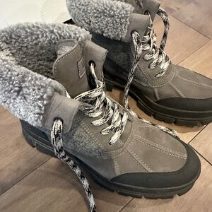 UGG Gray and Black Winter Boots